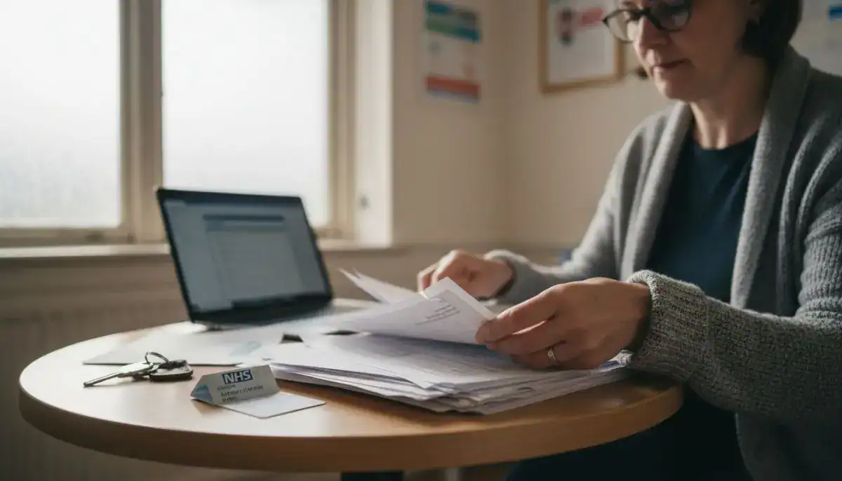 Patient organizing workplace injury medical records